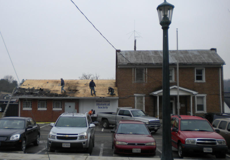 Roof during repair